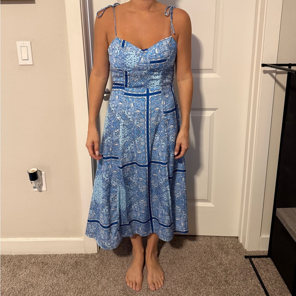 Vici blue midi dress